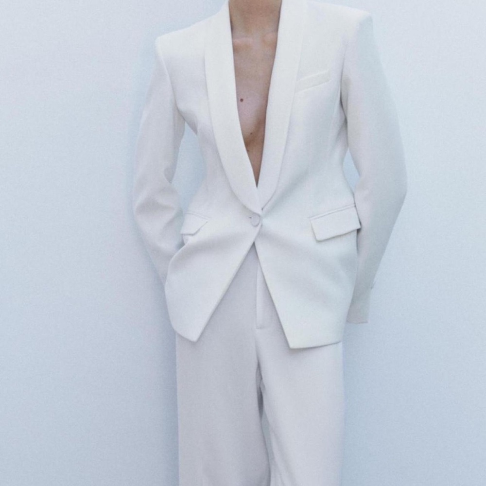 Zara White / Cream Blazer Never Worn
